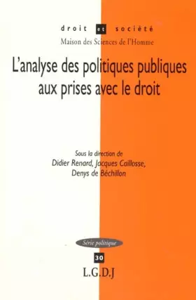 Couverture du produit · Analyse des Politiques Publiques