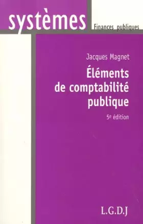 Couverture du produit · Eléments de comptabilité publique. 5ème édition