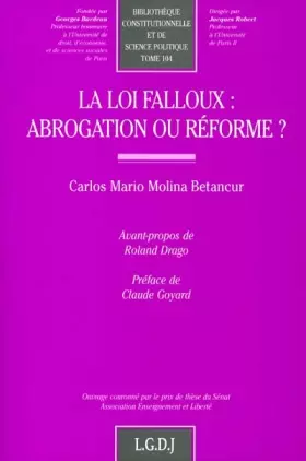 Couverture du produit · La loi Falloux : abrogation ou réforme ?
