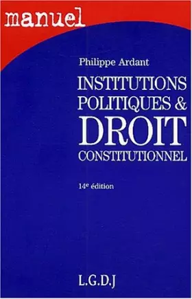 Couverture du produit · Institutions politiques, 14e édition