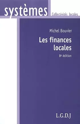Couverture du produit · Les finances locales, 8e édition