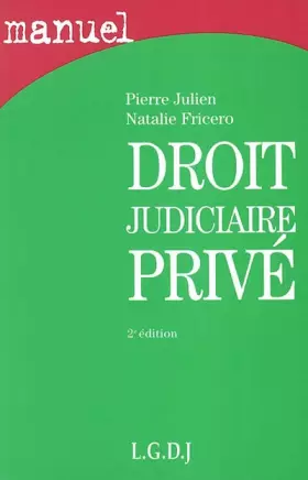 Couverture du produit · Droit judiciaire privé