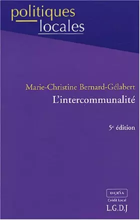 Couverture du produit · L'intercommunalité