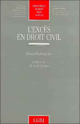 Couverture du produit · L'excès en droit civil