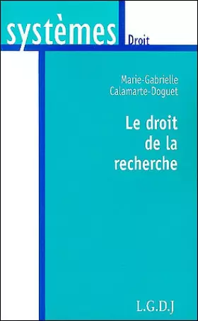 Couverture du produit · Le droit de la recherche
