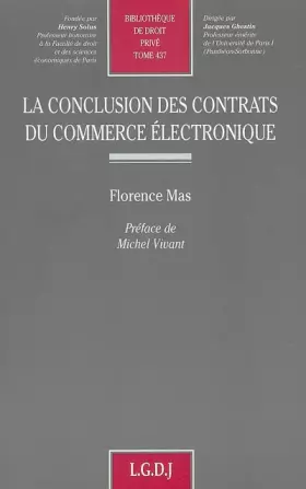 Couverture du produit · La conclusion des contrats du commerce électronique