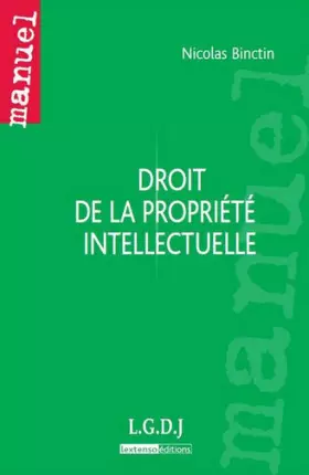 Couverture du produit · Droit de la propriété intellectuelle
