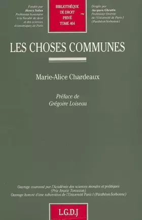 Couverture du produit · LES CHOSES COMMUNES (464)