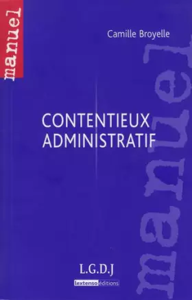 Couverture du produit · Contentieux administratif