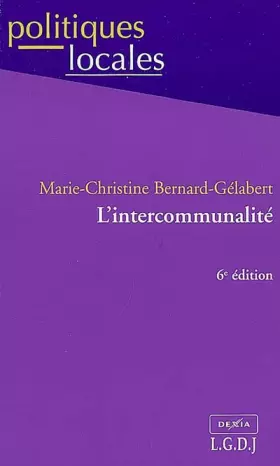 Couverture du produit · L'intercommunalité