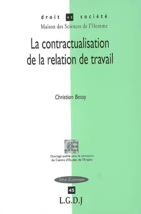 Couverture du produit · La contractualisation de la relation de travail