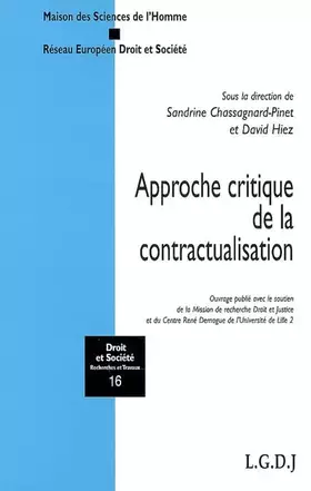Couverture du produit · Approche critique de la contractualisation