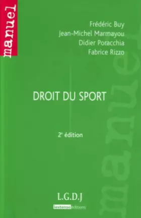 Couverture du produit · Droit du sport