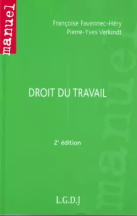 Couverture du produit · Droit du travail