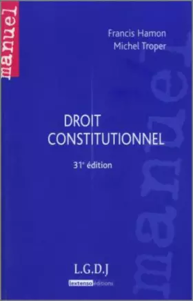 Couverture du produit · Droit constitutionnel