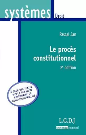 Couverture du produit · Le procès constitutionnel