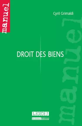 Couverture du produit · Droit des biens