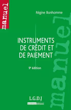 Couverture du produit · Instruments de crédit et de paiement