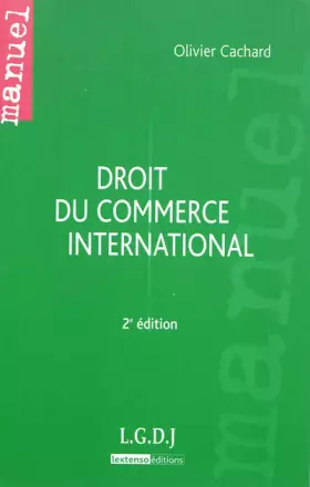 Couverture du produit · Droit du commerce international