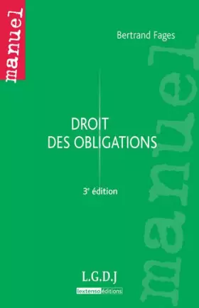 Couverture du produit · Droit des obligations