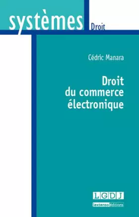Couverture du produit · Droit du commerce électronique