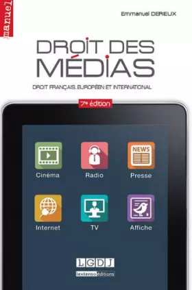 Couverture du produit · Droit des médias, 7ème Ed.