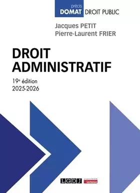 Couverture du produit · Droit administratif (2025-2026)