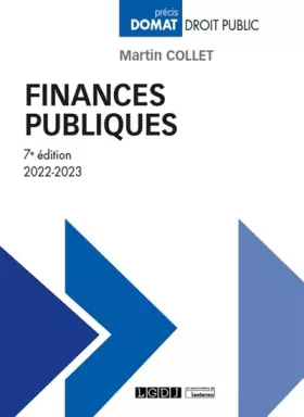 Couverture du produit · Finances publiques (2022-2023)
