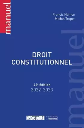 Couverture du produit · Droit constitutionnel (2022-2023)