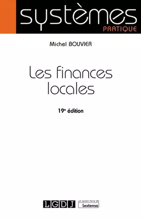 Couverture du produit · Les finances locales (2022)