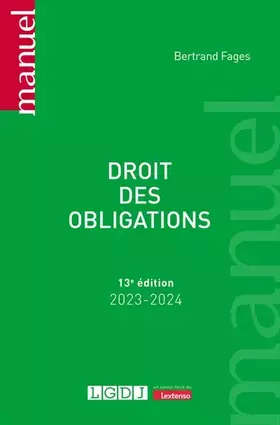 Couverture du produit · Droit des obligations (2023-2024)