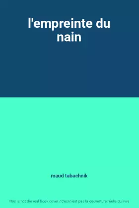 Couverture du produit · l'empreinte du nain