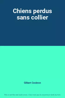 Couverture du produit · Chiens perdus sans collier
