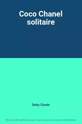 Couverture du produit · Coco Chanel solitaire