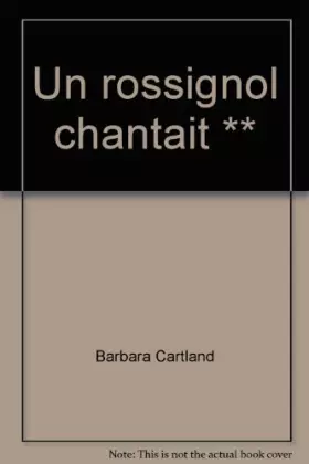 Couverture du produit · Un rossignol chantait