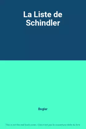 Couverture du produit · La Liste de Schindler