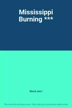 Couverture du produit · Mississippi Burning ***