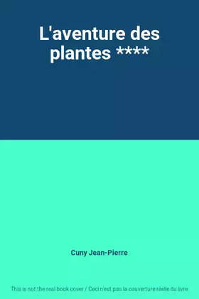Couverture du produit · L'aventure des plantes ****