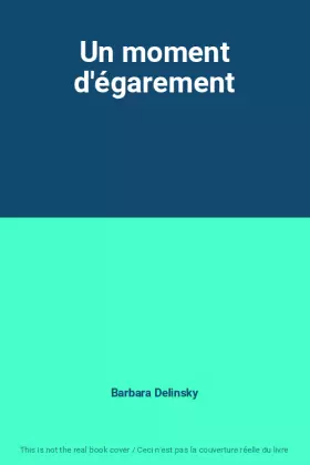 Couverture du produit · Un moment d'égarement
