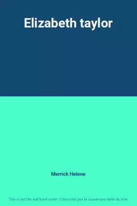 Couverture du produit · Elizabeth taylor