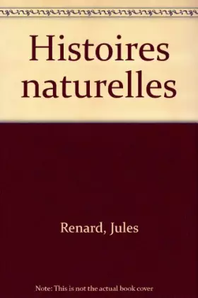 Couverture du produit · Histoires naturelles