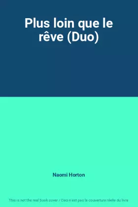 Couverture du produit · Plus loin que le rêve (Duo)