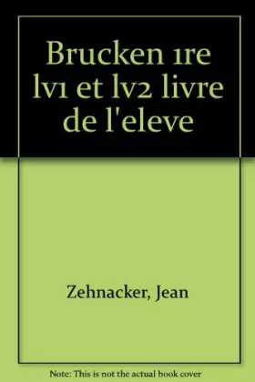 Couverture du produit · Brücken, 1re L.V.1 et L.V.2. Manuel