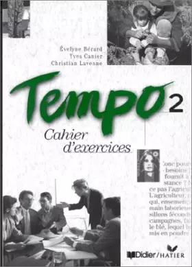 Couverture du produit · Tempo : Niveau 2, cahier d'exercices