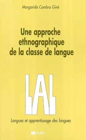 Couverture du produit · Une approche ethnographique de la classe de langue