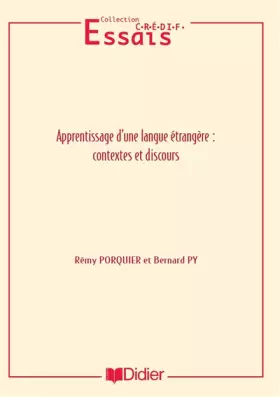 Couverture du produit · Apprentissage d'une langue étrangère et contexte - Livre