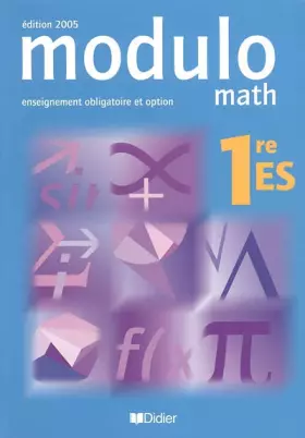Couverture du produit · Modulo Math 1e ES : Enseignement obligatoire et option