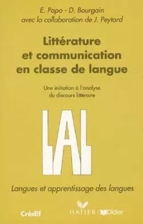 Couverture du produit · Littérature, communication, classe de langue