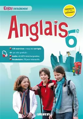 Couverture du produit · Anglais 6e - Enjoy entraînement - Cahier + mp3