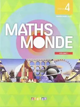 Couverture du produit · Maths Monde Cycle 4 Volume 1 - Livre